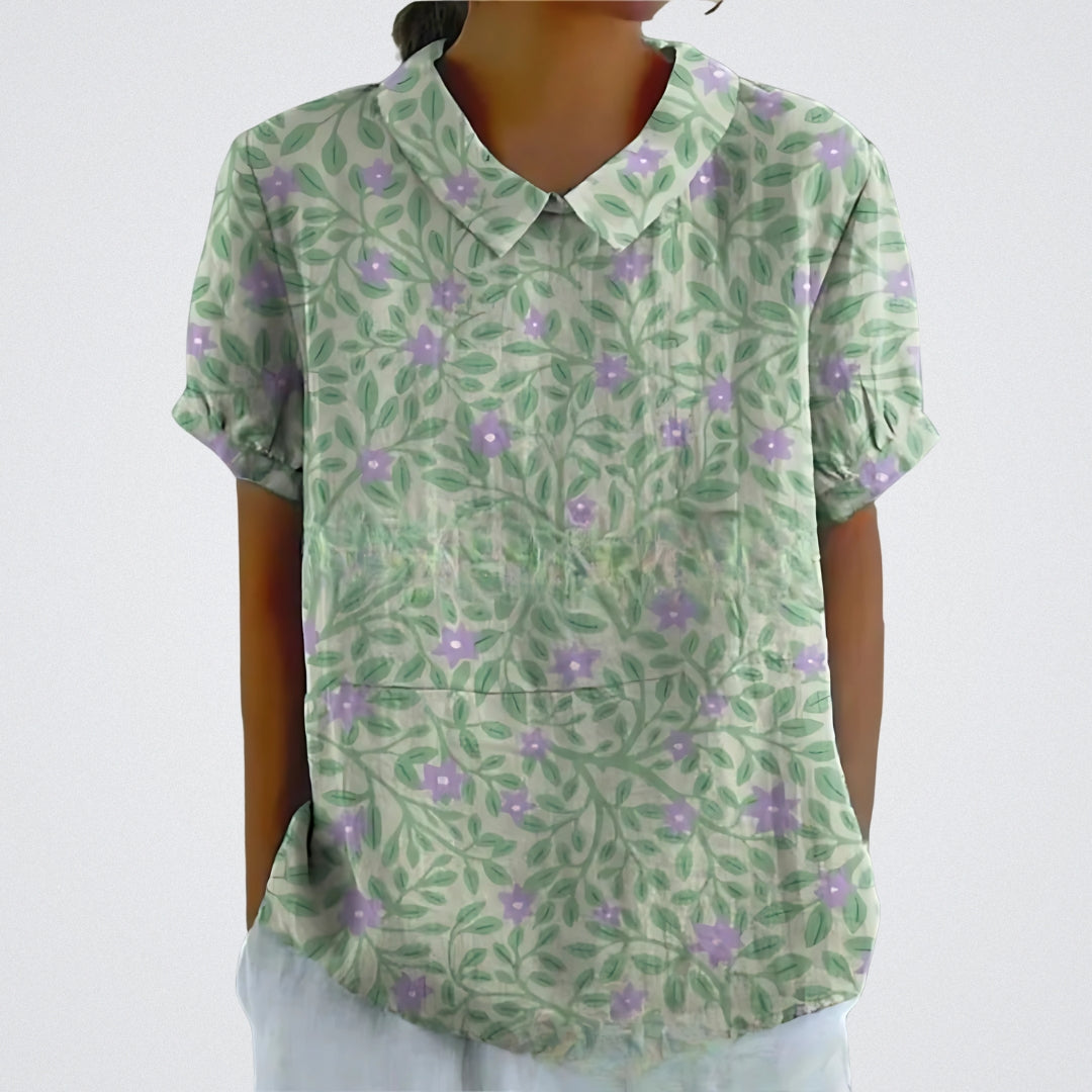 Laura | Blusa in Cotone Floreale
