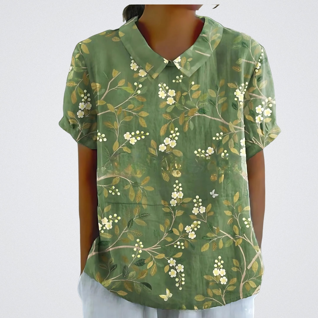 Laura | Blusa in Cotone Floreale