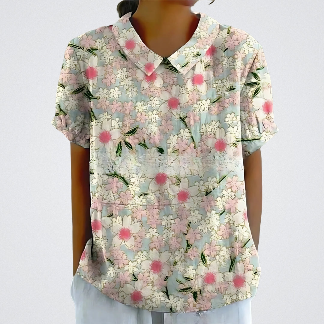 Laura | Blusa in Cotone Floreale