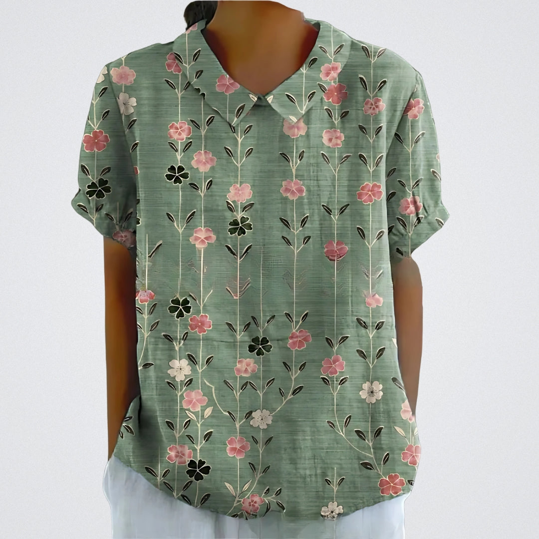 Laura | Blusa in Cotone Floreale