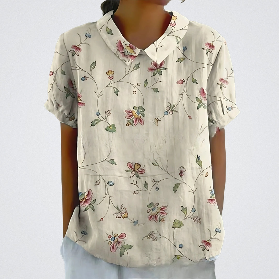Laura | Blusa in Cotone Floreale