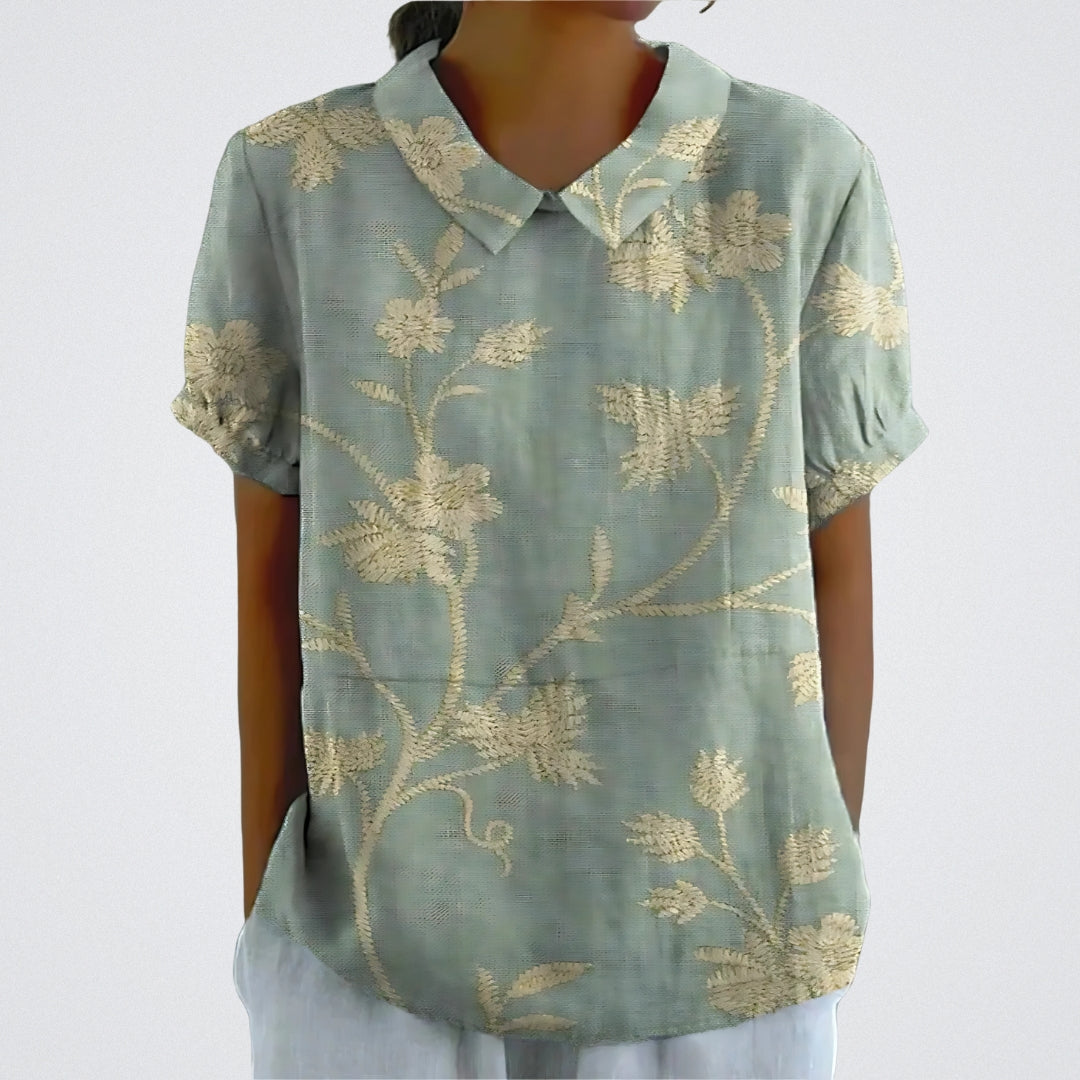 Laura | Blusa in Cotone Floreale