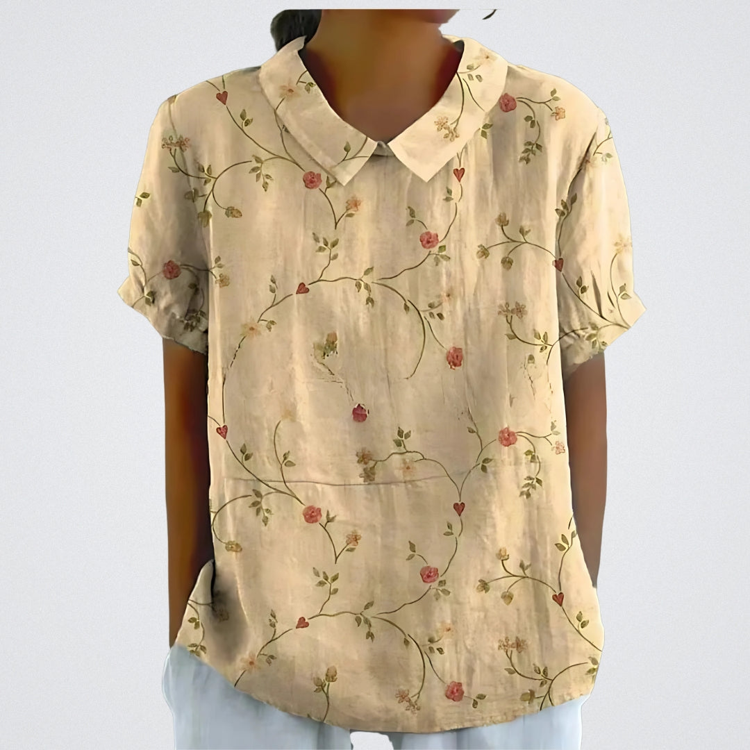 Laura | Blusa in Cotone Floreale