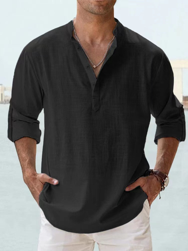 Leon - Camicia in Lino e Cotone