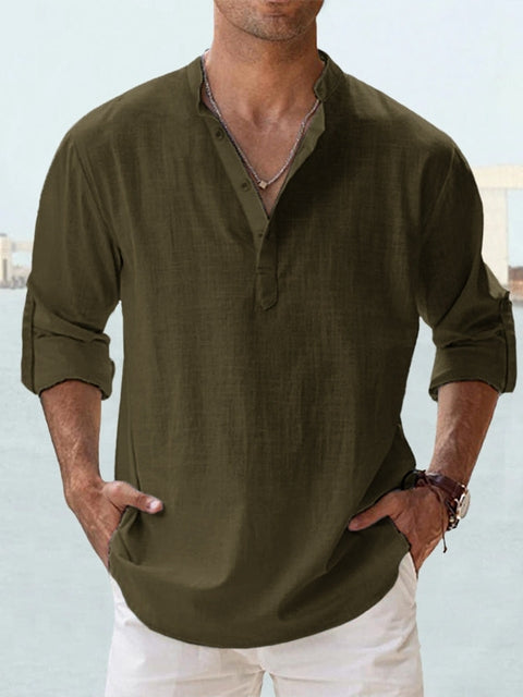 Leon - Camicia in Lino e Cotone